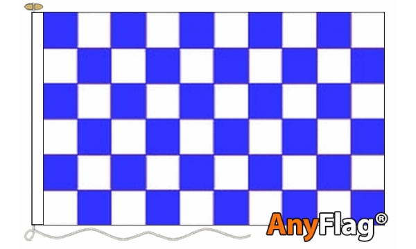 Blue and White Check Custom Printed AnyFlag®